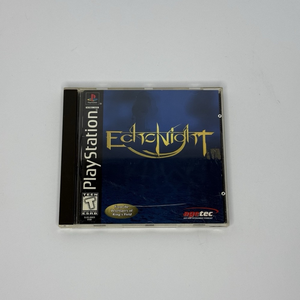 Echo Night (Sony PlayStation 1, 1999) PS1 CIB w/ Manual & Reg Card Tested Works